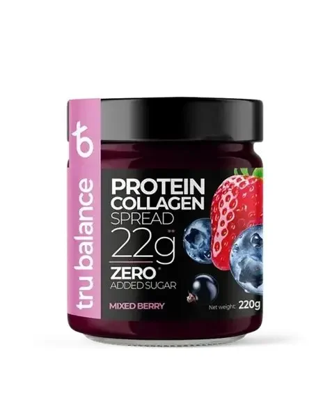 PASTA TARTINABILA DIN FRUCTE DE PADURE CU PROTEINA SI COLAGEN, FARA ZAHAR ADAUGAT,CU INDULCITORI 220G